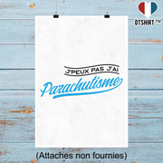 Affiche j'peux pas j'ai parachutisme