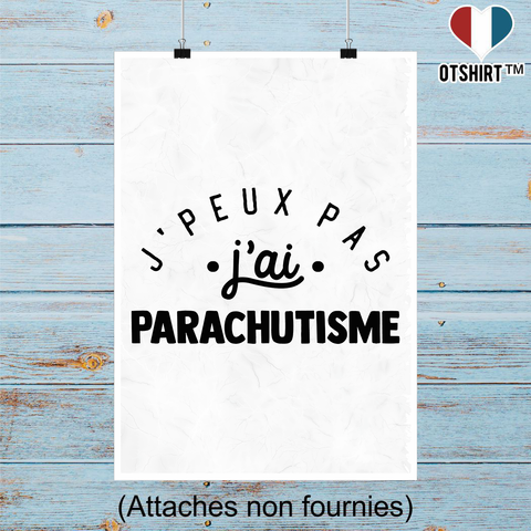 Affiche j'peux pas j'ai parachutisme 2