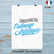 Affiche j'peux pas j'ai patinage artistique