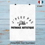 Affiche j'peux pas j'ai patinage artistique 2