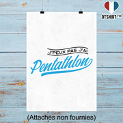 Affiche j'peux pas j'ai pentathlon