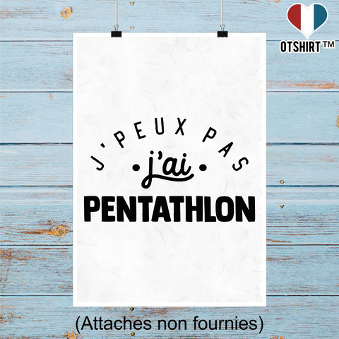 Affiche j'peux pas j'ai pentathlon 2