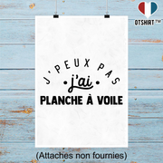 Affiche j'peux pas j'ai planche à voile 2