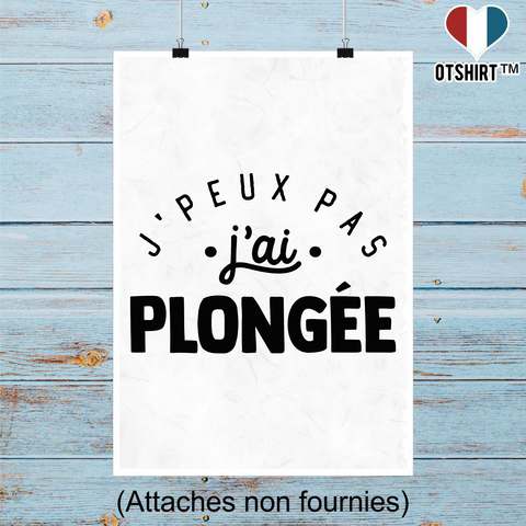 Affiche j'peux pas j'ai plongée 2