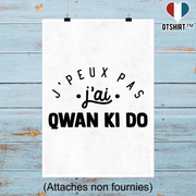 Affiche j'peux pas j'ai qwan ki do 2