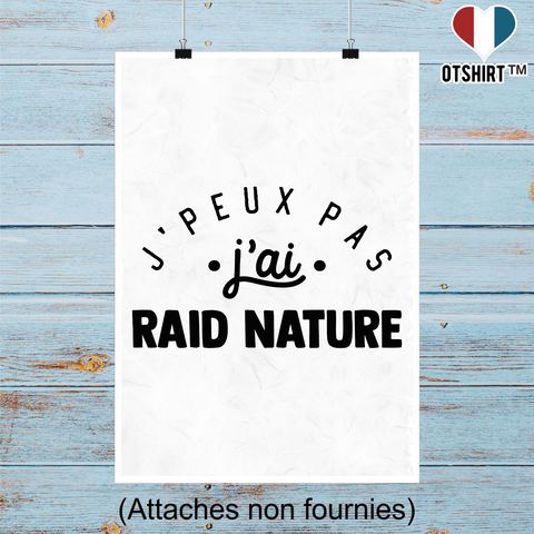 Affiche j'peux pas j'ai raid nature 2