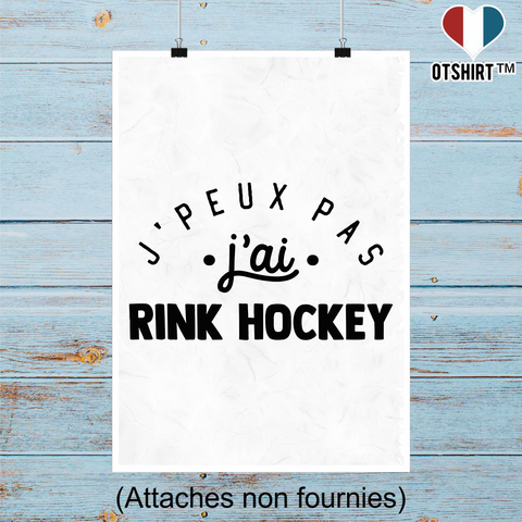 Affiche j'peux pas j'ai rink hockey 2