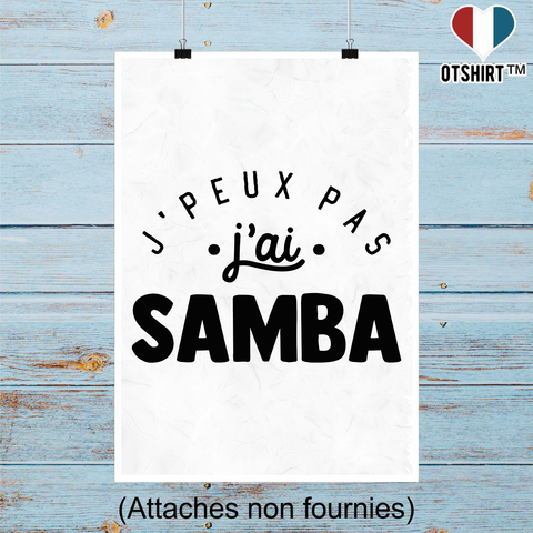 Affiche j'peux pas j'ai samba 2