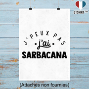 Affiche j'peux pas j'ai sarbacana 2