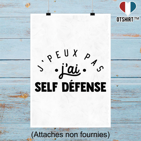 Affiche j'peux pas j'ai self défense 2