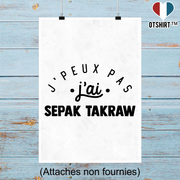 Affiche j'peux pas j'ai sepak takraw 2