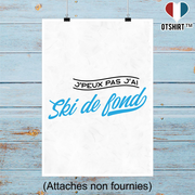 Affiche j'peux pas j'ai ski de fond