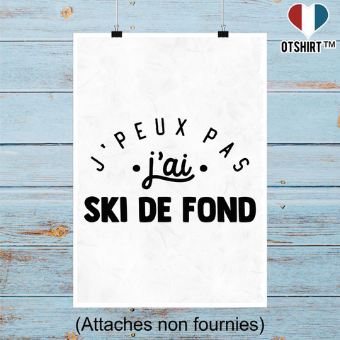 Affiche j'peux pas j'ai ski de fond 2