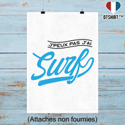 Affiche j'peux pas j'ai surf