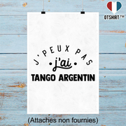 Affiche j'peux pas j'ai tango argentin 2
