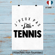 Affiche j'peux pas j'ai tennis 2