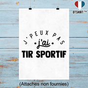Affiche j'peux pas j'ai tir sportif 2