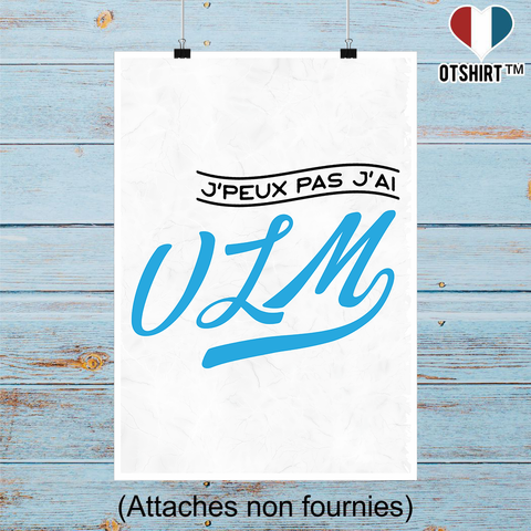 Affiche j'peux pas j'ai ulm