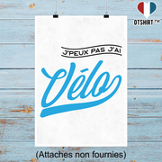 Affiche j'peux pas j'ai vélo