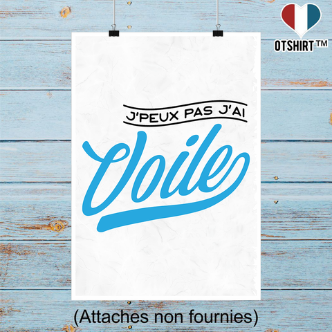 Affiche j'peux pas j'ai voile