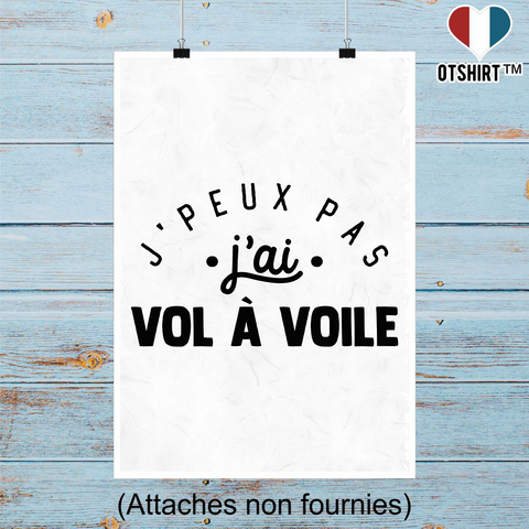 Affiche j'peux pas j'ai vol à voile 2