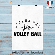 Affiche j'peux pas j'ai volley ball 2