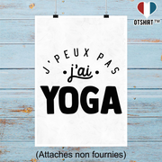 Affiche j'peux pas j'ai yoga 3