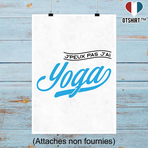 Affiche j'peux pas j'ai yoga