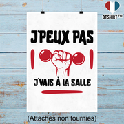 Affiche j'peux pas j'vais à la salle