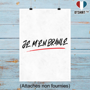 Affiche je m'en branle