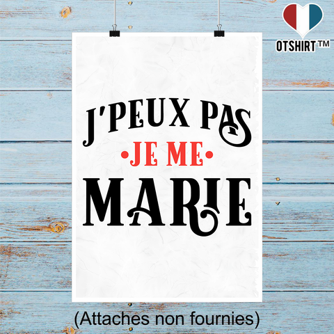 Affiche je me marie