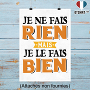 Affiche je ne fais rien