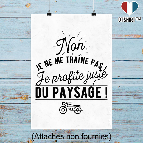 Affiche je ne me traîne pas