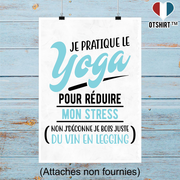 Affiche je pratique le yoga