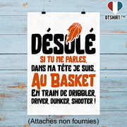 Affiche je suis au basket