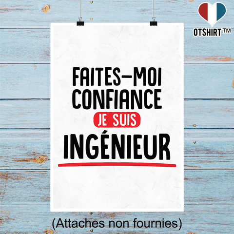 Affiche je suis ingénieur