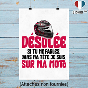 Affiche je suis sur ma moto