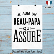 Affiche je suis un beau-papa qui assure