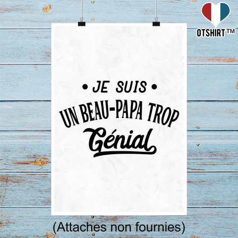 Affiche je suis un beau-papa trop génial