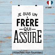 Affiche je suis un frère qui assure