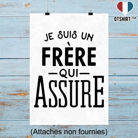 Affiche je suis un frère qui assure