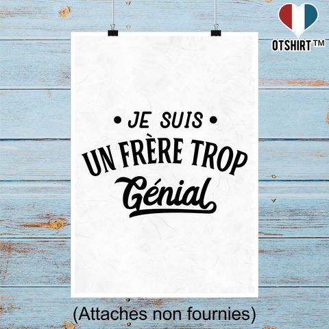 Affiche je suis un frère trop génial
