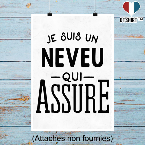 Affiche je suis un neveu qui assure