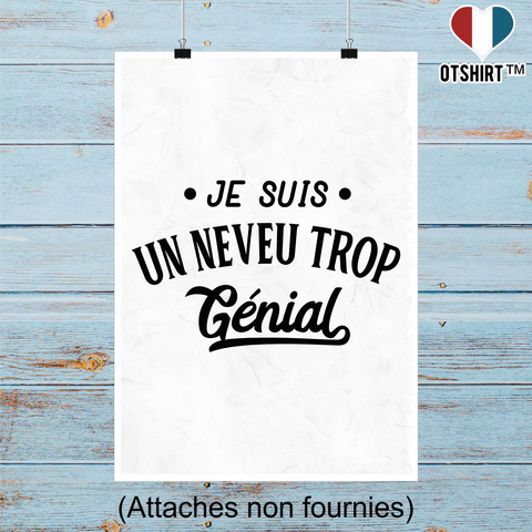 Affiche je suis un neveu trop génial