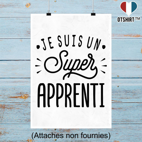 Affiche je suis un super apprenti