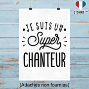 Affiche je suis un super chanteur