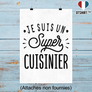 Affiche je suis un super cuisinier
