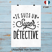 Affiche je suis un super détective