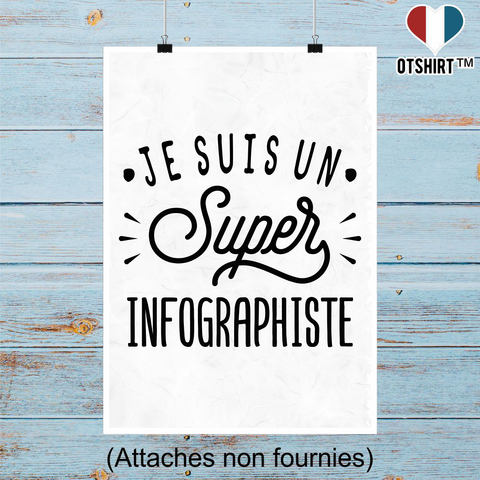 Affiche je suis un super infographiste