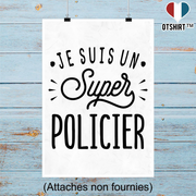 Affiche je suis un super policier
